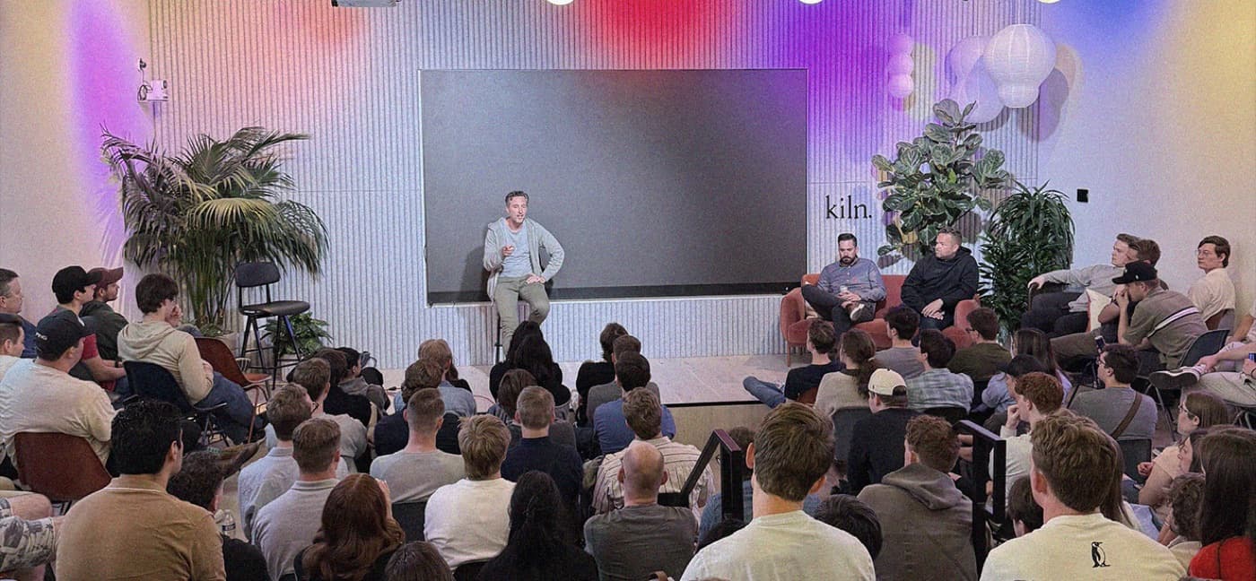 A talk at a startup office