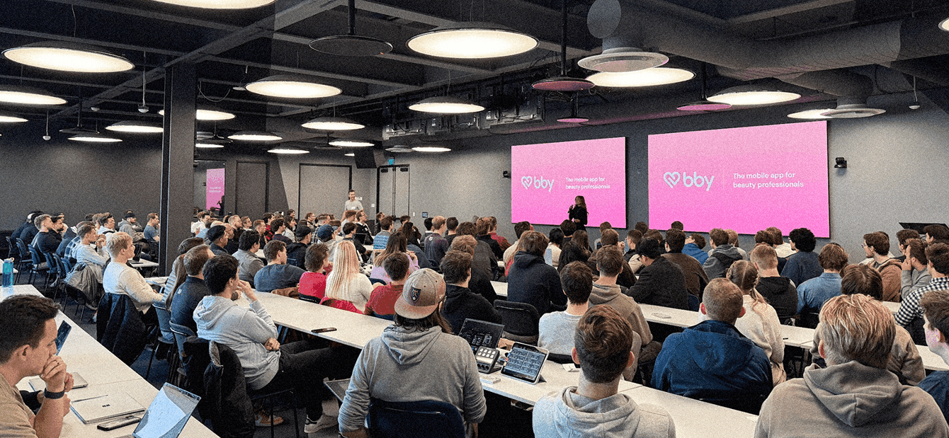 Student presenting to class